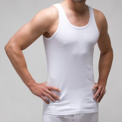 Camiseta interior hombre TERMAL manga corta cuello pico 100% algodón -  Nannycouture